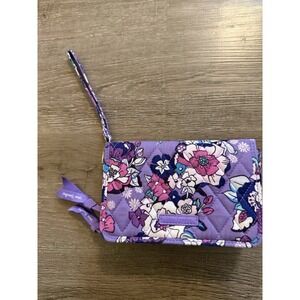 NWOT Vera Bradley Wristlet Wallet Clutch Phone Holder Enchanted Garden